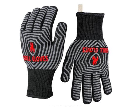 China Guantes para barbacoa, guantes de silicona resistentes al calor extremo, guantes para horno antideslizante, guantes para barbacoa, cocina, cocina en venta