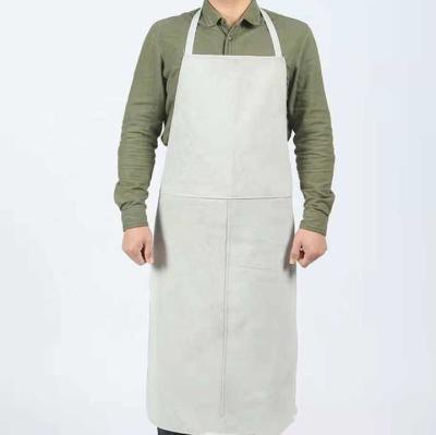 China Cowhide Welding Apron For Labor Protection, Thermal Insulation And Puncture Prevention Welding Leather Apron For Welder zu verkaufen