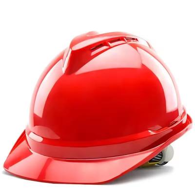 China Safety Helmet V Shaped Breathable ABS Anti Smashing Breathable Construction Site Thickening Wholesale Customizable for sale