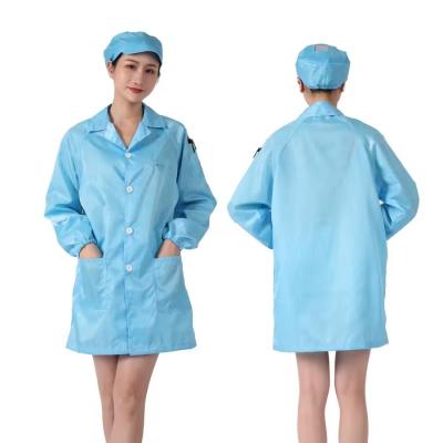 China Wonderful Quality ESD Clothes Manufacturer Cleanroom Anti-static Working Garment Clothing ESD Smock Clothes For Industry for sale