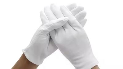 China Venta al por mayor de productos industriales de uso general Guantes de trabajo de algodón blanco para embalaje Guantes antihuellas guantes de seguridad en venta