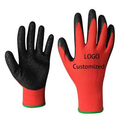 China Hot Sale High Quality Frosted Coated Safety Work Cotton Gloves for sale