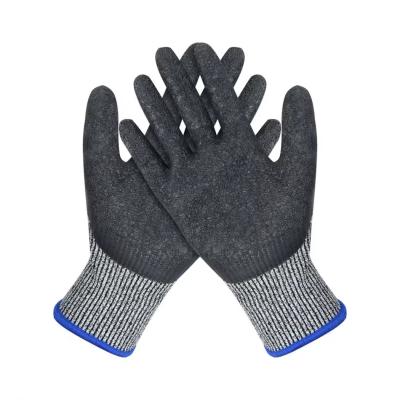 China Resistant Gloves Knitted Liner Palm Coated Anti Cut Glove for Glass Industry for sale