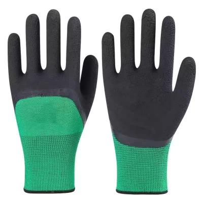 China Nitrile Coated Nylon / Polyester Safety Gloves En388 4131 Standard Safety Hand Work Gloves for sale