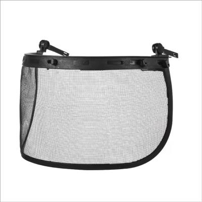 China Visor de malla metálica intercambiable para protección industrial Visor de malla de alambre para protección facial Visor a prueba de salpicaduras para cascos forestales en venta