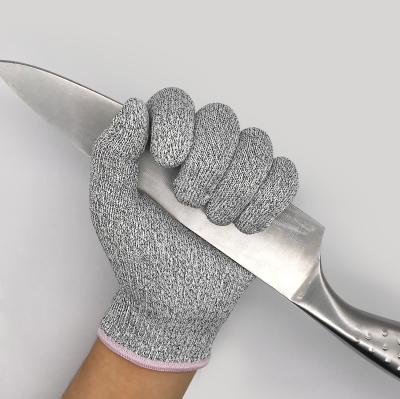 Chine Gants de travail de sécurité résistant aux coupures HPPE PU revêtus Gants anti-coupure de niveau 5 pour la construction à vendre