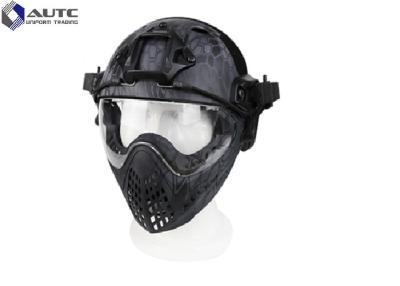 China Accesorios balísticos cortados alto del casco de la lente de la PC de TPU con la visera en venta