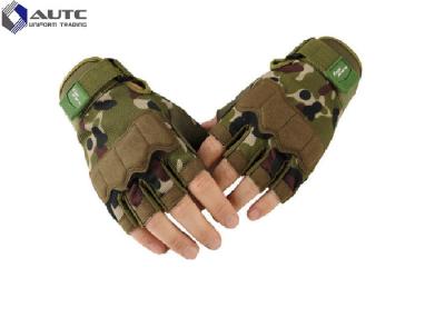 Chine Résistance tactique d'usage de microfibre de gants de tir d'armée Fingerless renforcée à vendre