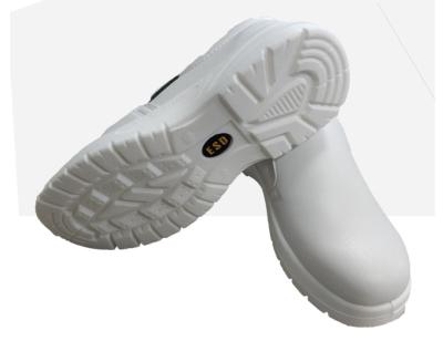 China Anti Static Safety Shoes Low Top White Steel Toe Anti Smash And Anti Puncture for sale