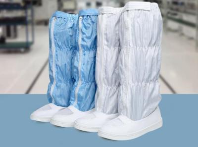 China De antistatische Schoenen van de de Schoenen Stofvrije Veiligheid van hoog-Buismesh shoes dust-free long tube Schone voor Reinigingsworkshop Te koop