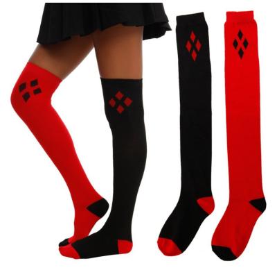 China Comlor OEM Cotton Sock Woman QUICK DRY Winter Ladies Halloween Knee Length Women's Long Socks for sale