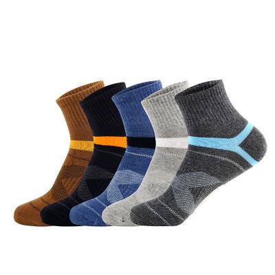 China OEM Comlor V-Socks Socken Herren Wholesale Custom Socks Solid Cotton Sports Socks Mens QUICK DRY Ankle Socks for sale