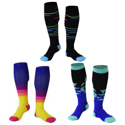 China Comlor OEM Breathable Hot Sale Custom Long Socks Athletic Socks Wholesale Nurse Compression Socks for sale