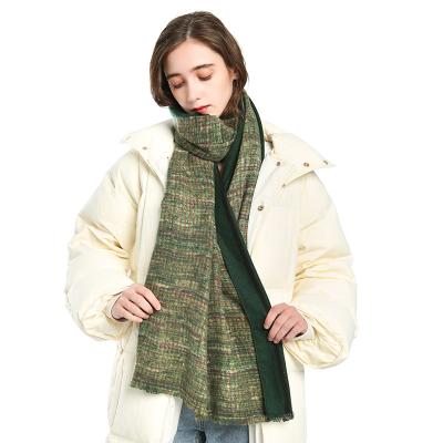 China Good Quality Women Winter Scarf Comlor OEM Winter Wool Scarf For Women Shawls Luxury Ladies Knitted Scarves Designer Scarf for sale