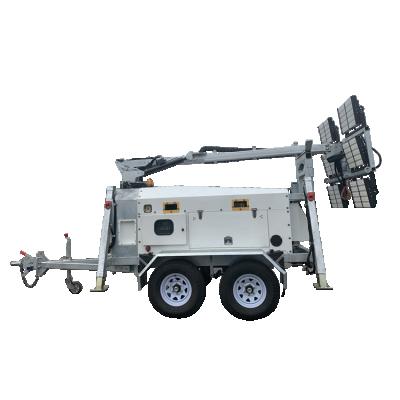 China 3 Section Construction Light Tower Diesel Telescopic Hydraulic Mobile Mast for sale