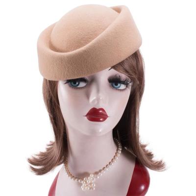 China Winter Casual Beret Hats For Women Fashion French Wool Beret Air Hostesses Tambourine Fascinators Ladies Hats for sale