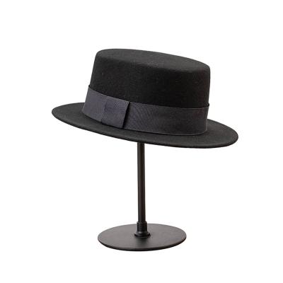 China Wide Brim Church Wedding Straw Hat Wool Felt Center Casual Abbey Vintage Style Mens Womens Wide Brim Hat for sale