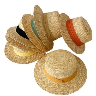 China Natural Straw Hat Character Summer for Kids Straw Hat Sun Hats Panama Beach Straw Hat Child Baby Kids Straw Hat for sale