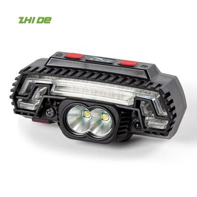 China Multifunctional Built-in Type-C Entry Bicycle Light Headlight Adventure ABS+PC Rechargeable Lithium Battery Lamp for sale