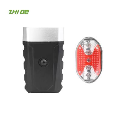 China ABS Dry Battery XPE LED Replaceable Bicycle AA Bicycle Front Light Rear Front Light For Night Riding for sale