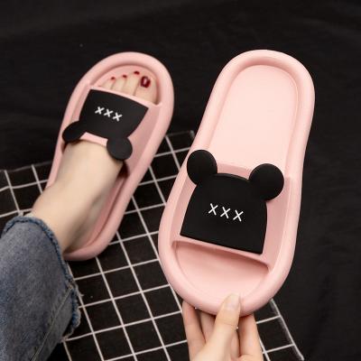 China Cushioning Custom Summer Luxury Home Designer Indoor Slippers Bedroom Beach Beach Foam Rubber EVA Women Slippers For Women for sale