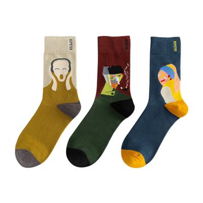 China Wholesale Hot Selling QUICK DRY Logo Design Long Crew Men's Happy Socks Cheap Funny Novelty Custom Funky Custom High Quality Fashion Unisex Socks for sale