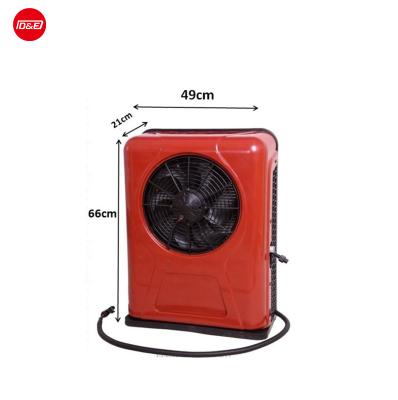 China Diesel Electric Car Air Conditioner System 12v 24v Battery Operated DC Split Parking Air Conditioner For Truck Cabin Sleeper for sale