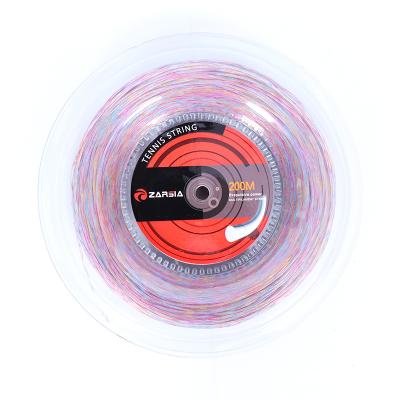 China Sale ZARSIA 200m big spool tennis filament high elasticity good elasticity tennis string snap nylon soft spinning rubber band for sale