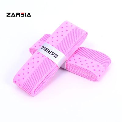 China Pink Dot Twill Anti-slip High Durability Tennis Badminton Grip Tennis Grip Dry Tape for sale