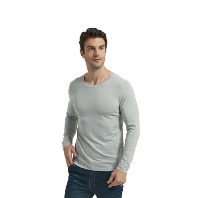 China Factory Direct Sale Special Price O Neck QUICK DRY Warm Long Sleeve Breathable T Shirt For Men for sale