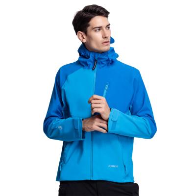 China Factory Direct Sale Anti-Wrinkle Softshell Lightweight Breathable Quick Dry Asymmetry Functional Hooded Men Coat for sale