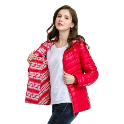 China Factory Supply Fashionable Fashionable Breathable Viable Women's Ultralight Hooded Down Jacket for sale