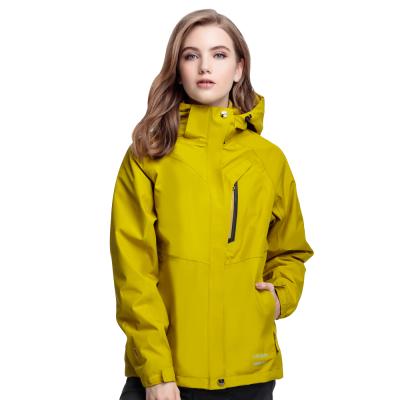 China Factory Wholesale Woman Waterproof 2 In 1 Wear Gore-Tex 3L Polartec Jacket + Camping & Hiking Jacket For Extreme Sports for sale