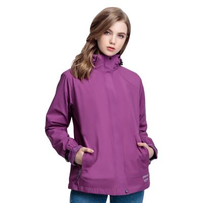 China Fashion Gore-tex+POLARTEC 2in1 Waterproof Casual Outdoor Functional Ruffle Long Women Jacket for sale