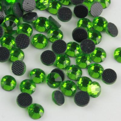 China Dmc Dmc Peridot Flatback Ss10 Flatback Rhinestone Hot Fix Crystals Rhinestone Flat Rhinestone for sale