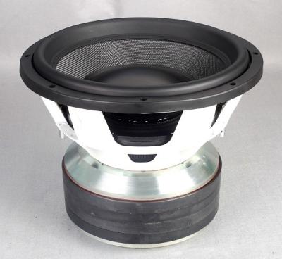 China Custom Design SPL Car Subwoofers Fiber + Paper Cone Speakers Anti Dust for sale