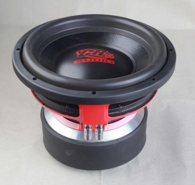 China High Powered Dual 2 Ohm High End Car Subwoofers Non Paper Pressed Cone for sale