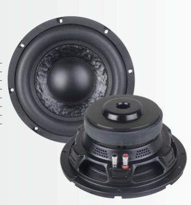 China 88.9dB SPL Street Audio Subwoofer Car Audio Speakers With Black Anodized Finish for sale