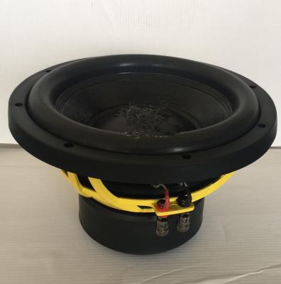 China Loudest 10 Inch 1000 Watt Subwoofer , Dual 4 Ohm Car Speakers Good Sound for sale