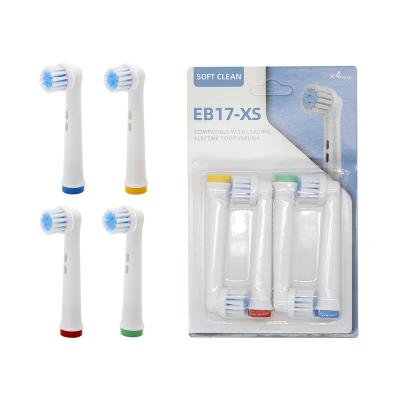 China Replacement Foldable Oral Electric Automatic Head Holder Oral Toothbrush Brush Heads 1 Set 4 Pcs Tips EB17-XS for sale