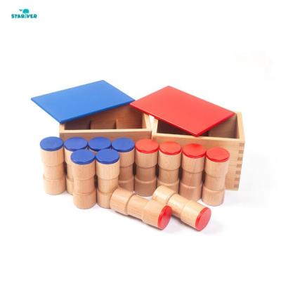 China Montessori preschool sensory perception teaching aid Montessori early childhood montessori kindergarten teaching materials sound boxes for sale