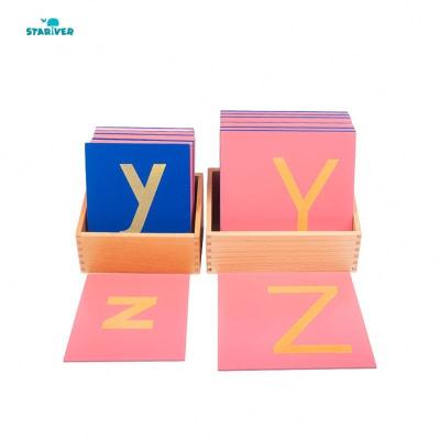 China New Popular Montessori Materials Educational Toys Sandpaper STARIVER Lowercase Letters for sale