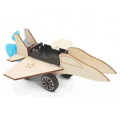 China DIY Project STEM Secience and Educational DIY Children Assemble Wooden Toys Combat Plane for sale