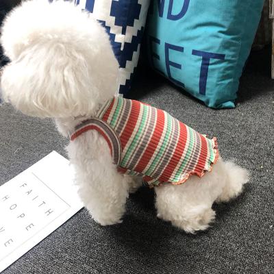 China 1 Moq Viable Fashion Cute Puppy Accessories Dog Luxury Puppy Clothes Clothes Teddy Dog Pet Cotton Vest for sale