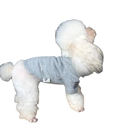 China Sustainable Sping/Fall Classic And Leisure Dog Soft Hoodies Looped Cotton Dog Clothes for sale