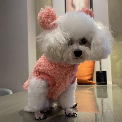 China New Sustainable Cute Soft Dog Apparel Hoodies Winter Fleece Windproof Warm Dog Coats Pet Clothes Jacket for sale