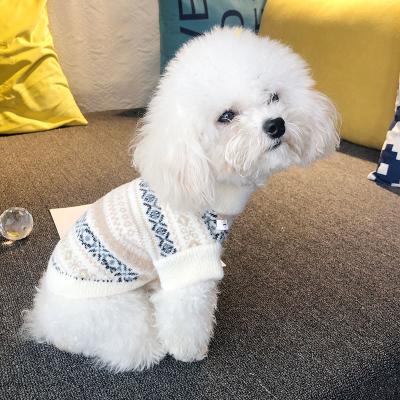 China Puppy Sustainable Indoor Outdoor Luxury White Soft Clothes Winter Wool Fashion Leisure Dog Dog Sweaters Warm Dog Sweaters for sale