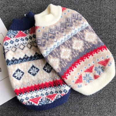 China Viable loans to easy shipdesigner knit dog sweater pattern winter free luxury cable knitted pullover dog sweaters for sale