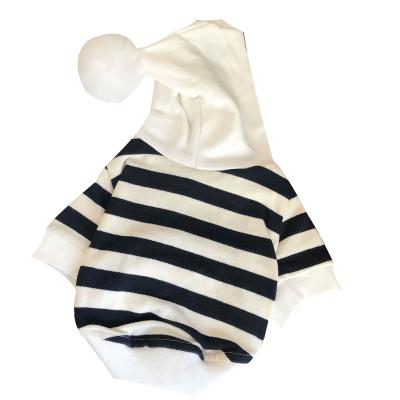 China Sustainable Spring And Autumn Simply Striped Cotton Dog Pet Hoodies Small Animal Clothes for sale