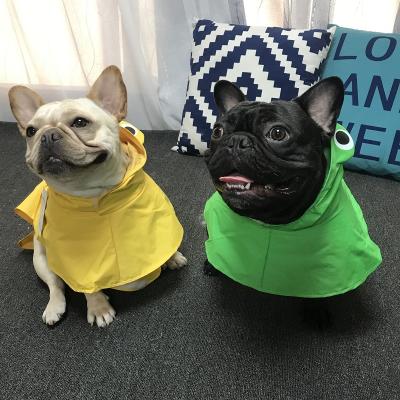 China Viable Rain Walking Unique Desgin Acrylic Animal Pattern All Season Dog Apparel Clothes Pet Raincoat Dog Clothes for sale